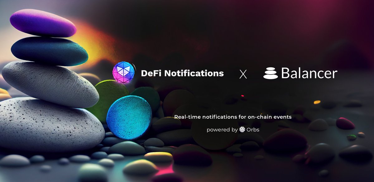 ♉ <a href="/DefiOrg/">DeFi.org</a> now support <a href="/Balancer/">Balancer</a> 

♉ #Balancer users can now set up a ‘Pending Reward’ or ‘Staking Unlocked’ notification to receive real-time updates to their staking profile

🔽 VISIT
orbs.com/DeFi-Notificat…
#ARB_Universe $ORBS $BAL $veBAL