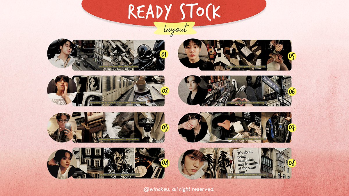 a repost would be appreciated ♥️

hai, aku ada layout moodboard with sub edisi bg nih. only 3.5k/layout, udah dapat satu header dan ava jpng. paymentnya avail via qris yaah! yang mau jajan boleh langsung DM ^^ 

#zonauang