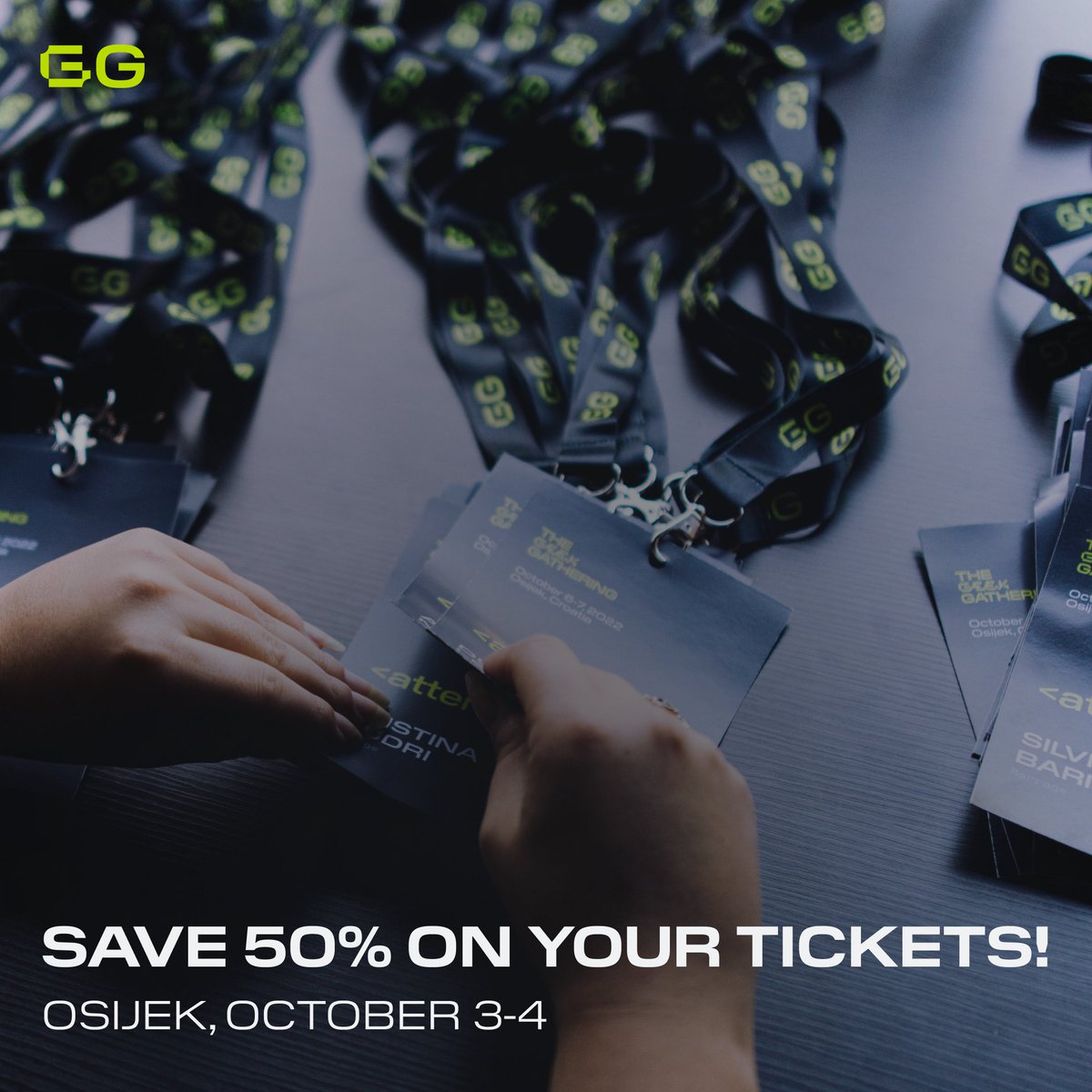 Reminder - Don't miss your chance to save 50% on your The Geek Gathering tickets! 🎟️

Click on the link reserve your spot now:

thegeekgathering.org/tickets