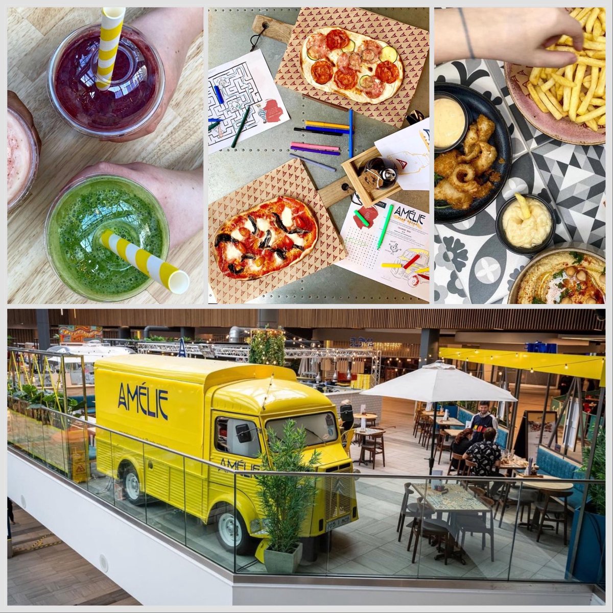 Bonjour! Entertaining the kids in Cambridge this half term & need a bite to eat? Kids love our skinny pizzas and they eat for free 😀 You’ll find us outside The Vue #kidseatfree #kidsfood #pizza #cambridge #halfterm #smoothies