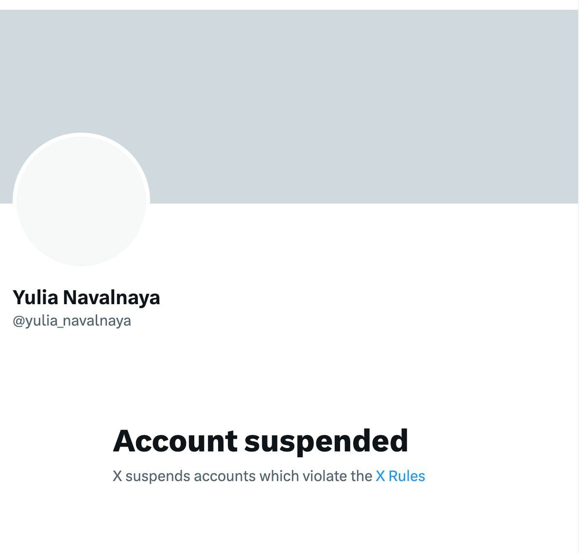 Hey @elonmusk! Please explain exactly which rules were violated by @yulia_navalnaya.