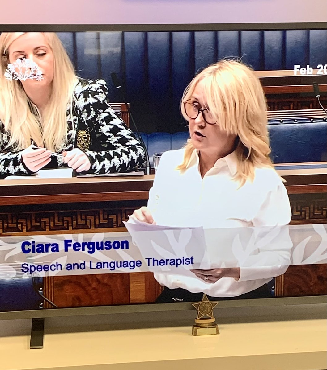Thanks to @ciaraf44 for supporting today’s speech, language and communication motion in NI Assembly. She mentioned our fantastic online e-learning, the Box, which can be found here: rcslt.org/learning/the-b…