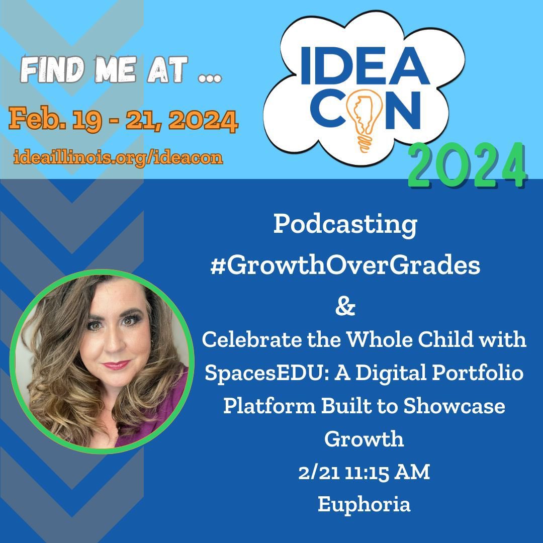 Hey @ideaillinois friends! Want to be a guest on my podcast? We are recording at 3! If you are hanging around, join me!! Would love to talk with you on #GrowthOverGrades! 

@SturmDon @MrsSpinasClass @froehlichm @deelanier @BeckyKeene @StephenReidEdu @MrsSaid17 @andredaughty 🙌🏼