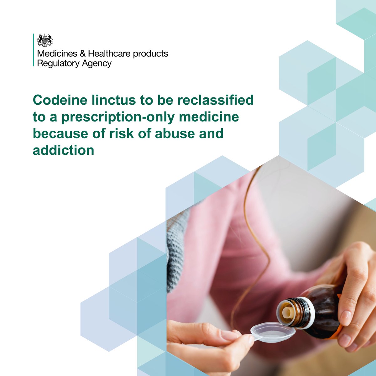 ⚠️ Codeine linctus to be reclassified to a prescription-only medicine because of risk of abuse and addiction ⚠️ Read more here 🔗 bit.ly/3wn5TAh