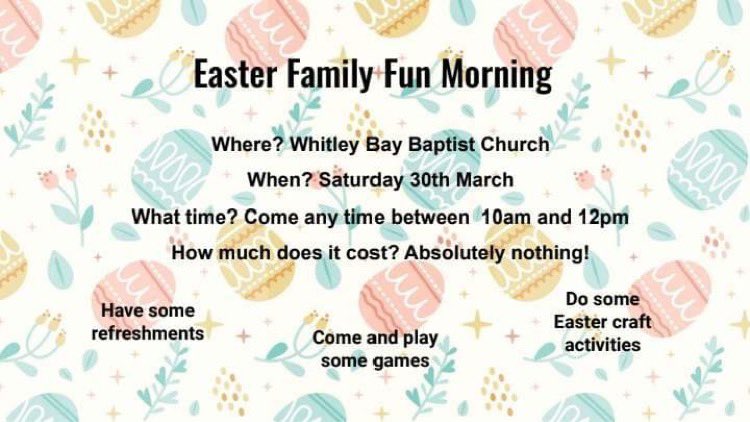 WBBCUK's tweet photo. Family Fun Morning for Easter! Save the date! Saturday 30 March, 10.00am til 12 noon. ⚓️ https://t.co/KtlaTbbkJd