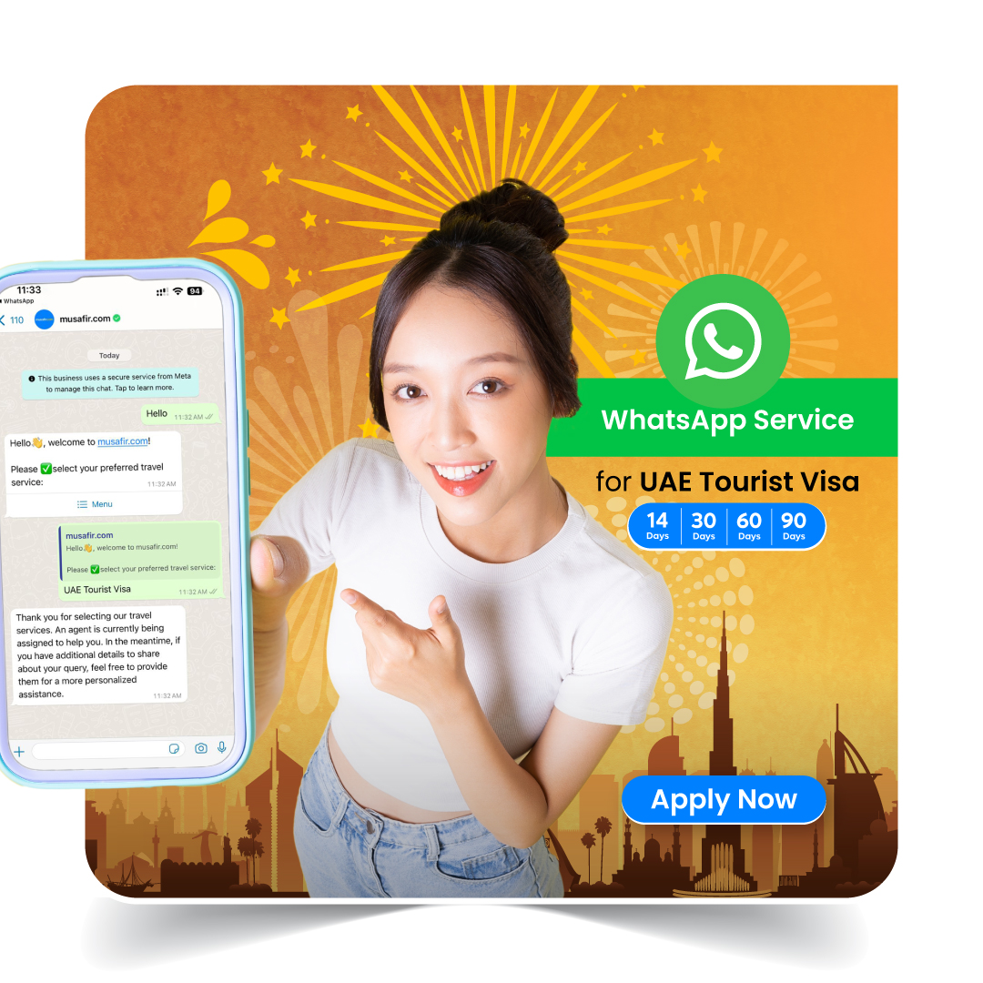 Say goodbye to the harrowing visa query processes of yore - with musafir.com you can now get in touch with our Visa Experts over WhatsApp for all your UAE tourist visa-related queries. Get in touch with us on WhatsApp at 800 5050 today #musafirdotcom #IamMusafir