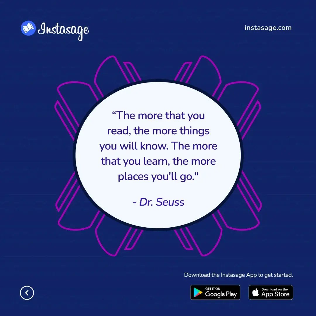 instasage's tweet photo. "The more that you read, the more things you will know. The more that you learn, the more places you'll go." - Dr. Seuss
What are you reading today?
Check out, 'Within You Is The Power' by Henry Thomas Hamblin on the Instasage App, it's a good read!
#Instasage #WorldofKnowledge https://t.co/IdBXE7CSu5