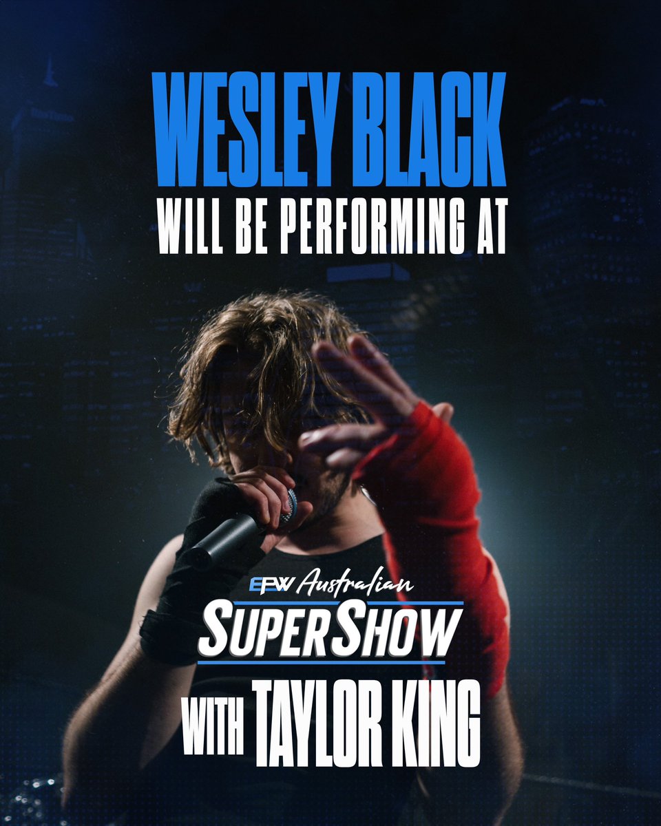THIS FRIDAY, EPW SUPERSHOW 🏁
supporting the EPW World Wrestling Champion Taylor King! 

“FREMANTLE ALPHA” written by me, produced my daunt 🏁 live for the first time