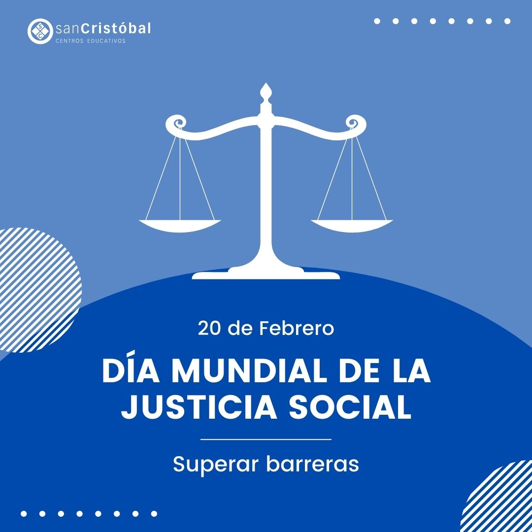 🌍 En el #DíaMundialDeLaJusticiaSocial, en el Colegio San Cristóbal reflexionamos sobre los retos globales: pobreza, desigualdades, crisis económicas y sociales agravadas por la pandemia, cambio climático y conflictos. Comprometidos con educar para un mundo más justo. 🤝💼