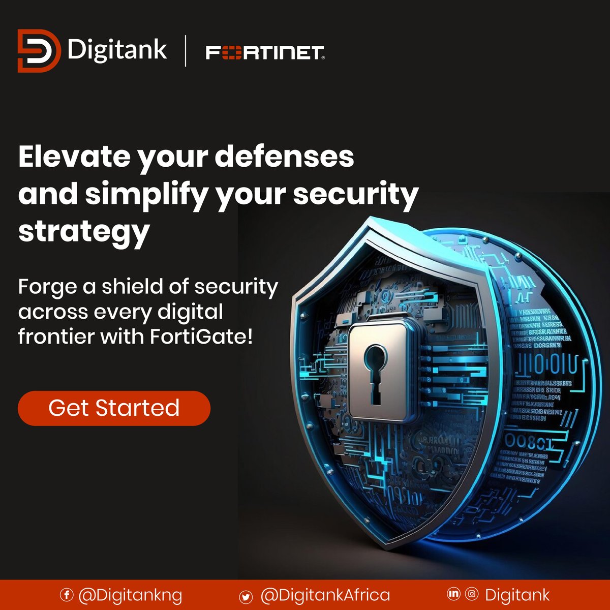 DigitankAfrica's tweet image. FortiGate adopts a security-driven networking approach, facilitating the convergence of networking and security. This all-encompassing solution secures every edge, from enterprise data centers to WANs.

Contact us at digitank.africa/contact-us/ to get started

 #FortiGateSecurity