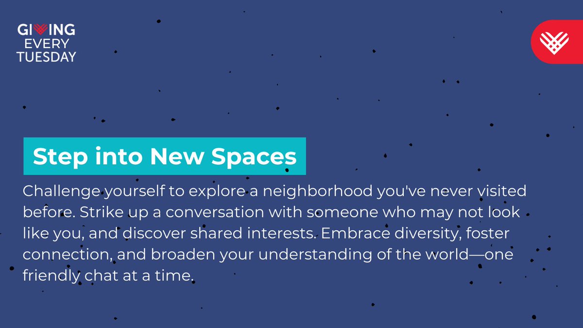 In honor of World Social Justice Day today, step into new spaces. Challenge yourself to explore a neighborhood you've never visited before. Strike up a conversation with someone who may not look like you and uncover shared interests that bridge cultural divides.