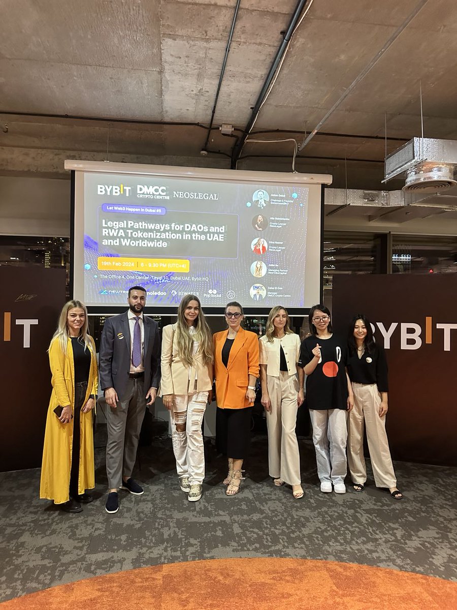 Let Web3 Happen in Dubai' event with fellow co-hosts
@Bybit_Web3 . It was a pleasure welcoming so many prominent faces from the #Web3 world. Anyone curious about our next event? 👀