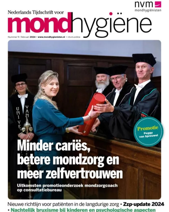 Het eerste NTvM van 2024 is uit! Lees alles over:
> Mondzorgcoaches op het consultatiebureau
> Nieuwe richtlijn voor patiënten in de langdurige zorg
> Zzp-update 2024
> Nachtelijk bruxisme bij kinderen en psychologische aspecten
> De kennistoets, NVM-nieuws, NVM-agenda en meer