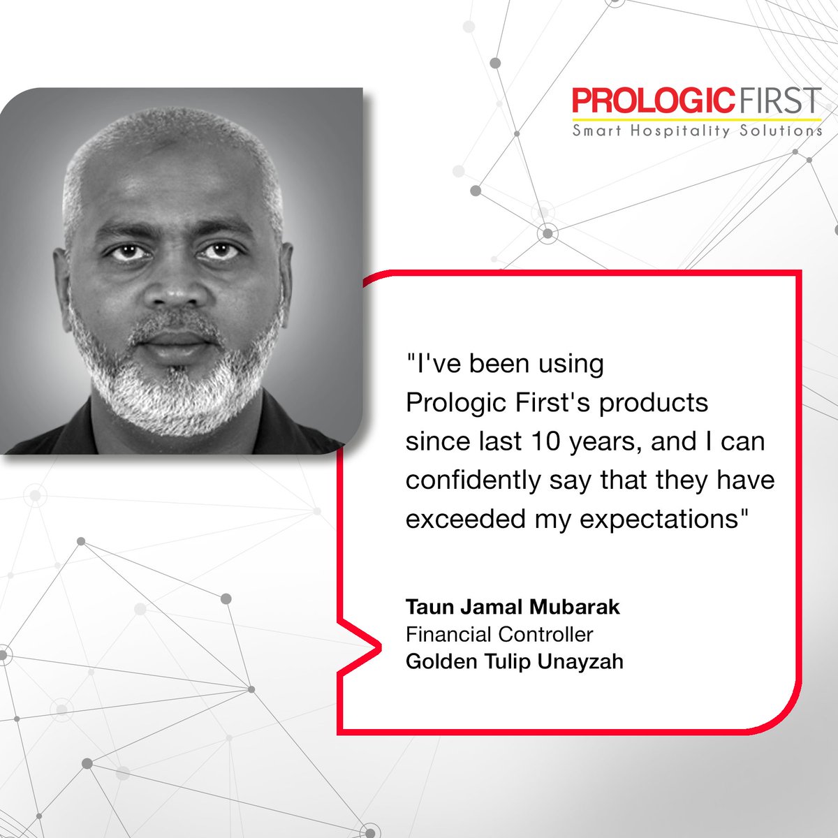 Prologic_First's tweet image. Experience you can trust!
Hear it from Tuan Jamal Mubarak of Golden Tulip Unizah: a decade of exceeding expectations with PROLOGIC FIRST.

#prologicfirst #Hotelsoftware #hospitalitysoftware #hotelsoftwares #hospitalitytechnology #hospitalityindustry