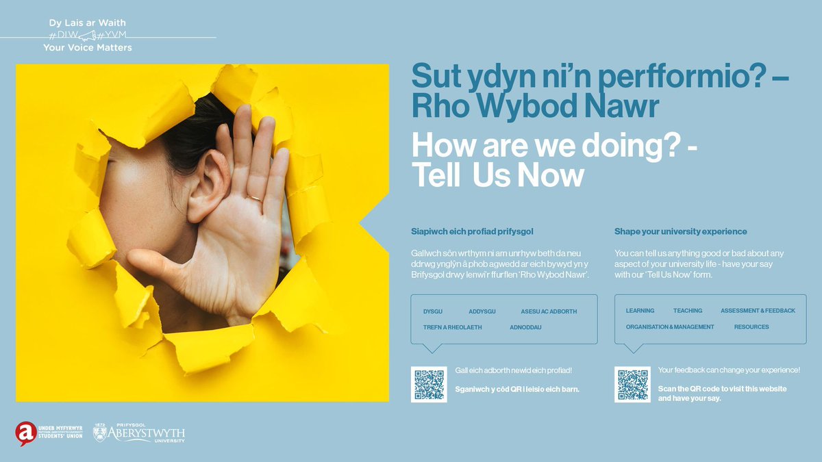 Sut ydyn ni’n perfformio? – Rho Wybod Nawr 👂🙌👀 
#DLW