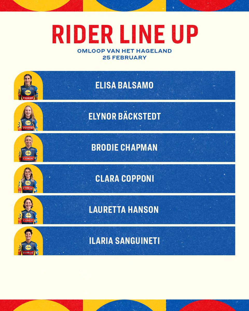 Four sleeps to  #OpeningWeekend 🇧🇪🤩
For our Women Team, the schedule includes <a href="/OmloopHNB/">Omloop Nieuwsblad</a> on Saturday and @OmloopHageland on Sunday. 

Check out our rosters 👇 #OHN #OHN24 #FLCS