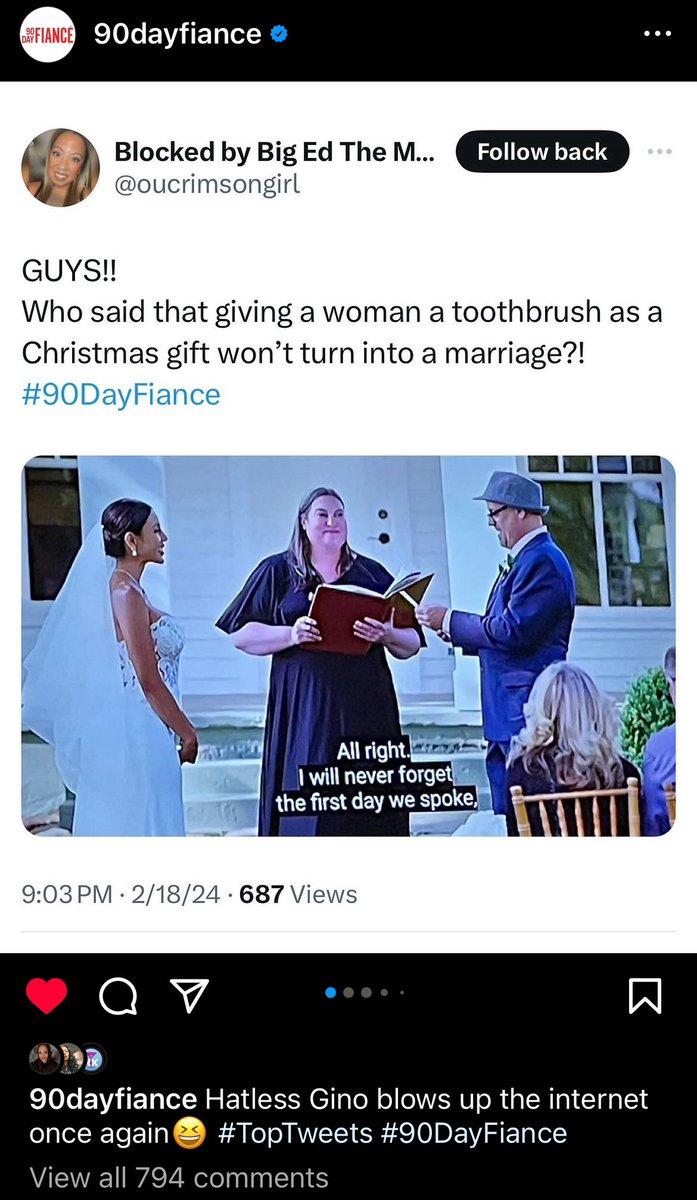oucrimsongirl's tweet image. Thanks @90DayFiance for featuring my tweet on your IG #TopTweets post! 
#90DayFiance