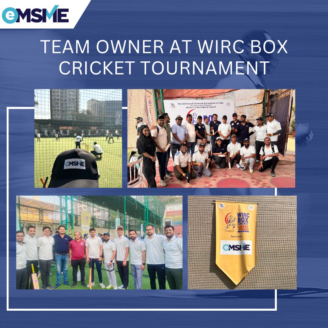 Team owners at the WIRC Box Cricket Tournament on 18th Feb, hosted by Western India Regional Council (WIRC) of the ICAI for CAs. A fantastic event blending sportsmanship with networking opportunities, fostering connections beyond the field🏏 #eMSME #india #government #wirc #ca