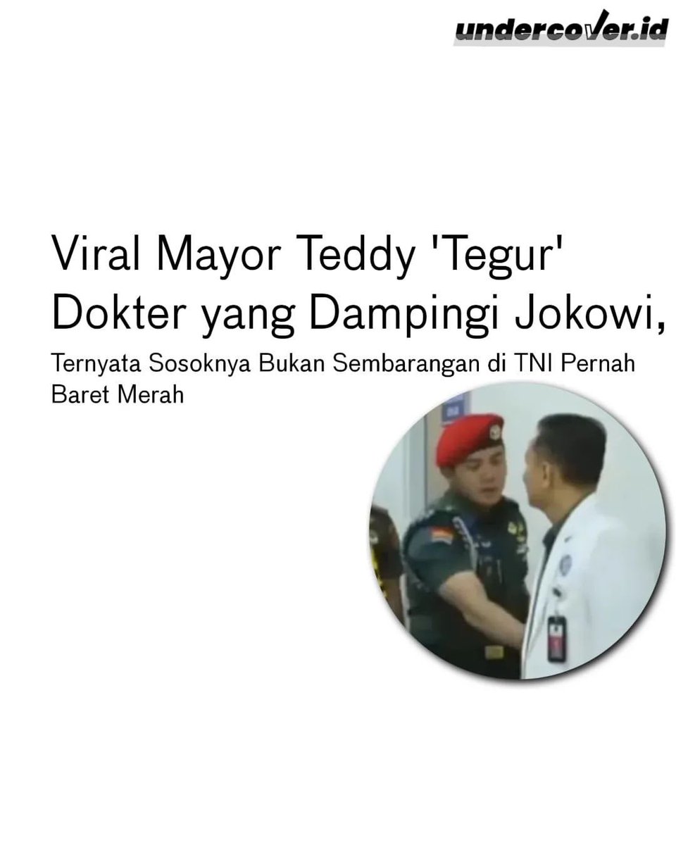 sosmedkeras's tweet photo. Dia adalah Kolonel (CKM) dr. Gunawan Rusuldi, Sp.OG (K) Onk. https://t.co/hBJdRMdsvV