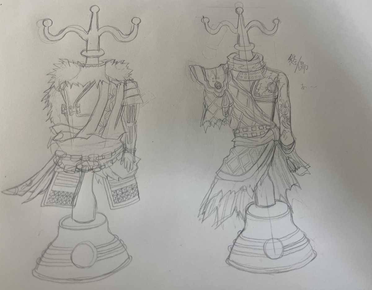 Shana_O_130809's tweet image. 元親くんの衣装わかんないからとりあえずコレで(どうともならんトルソーらしきもの)