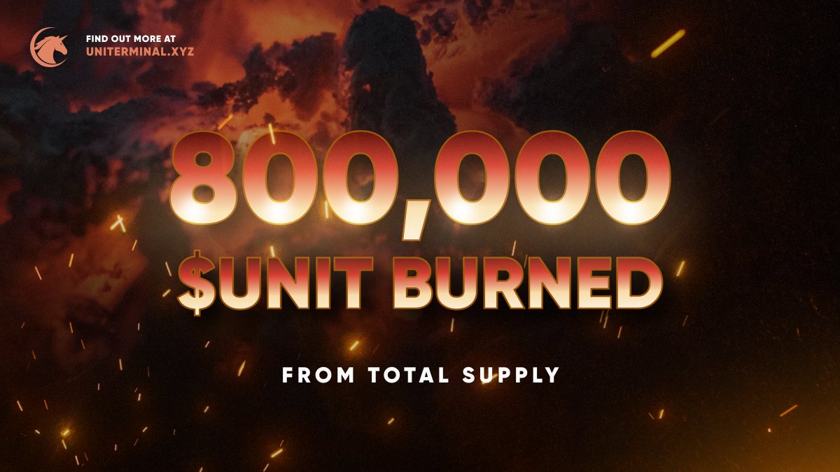 UniTerminalExt's tweet image. 🔥 Just in: We&apos;ve burned 800,000 $UNIT tokens as part of our revised tokenomics plan! 🚀 

This strategic move underlines our commitment to building a sustainable and thriving ecosystem for all $UNIT holders. 

#UniTerminal

etherscan.io/tx/0x5580b1e7d…