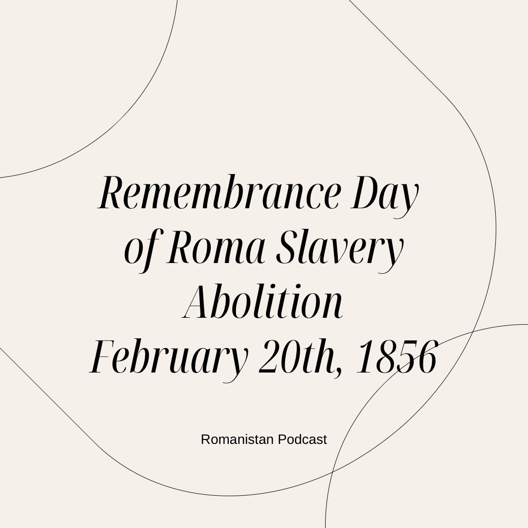 2/20/1856 marks the abolition of 500+ years of Romani enslavement in Romanian territories. Roma’s Indian origins marked them ethnically distinct from Romanians, & enslavement was justified this way. This history is routinely ignored. Read @MagdaMatache: aljazeera.com/amp/opinions/2…