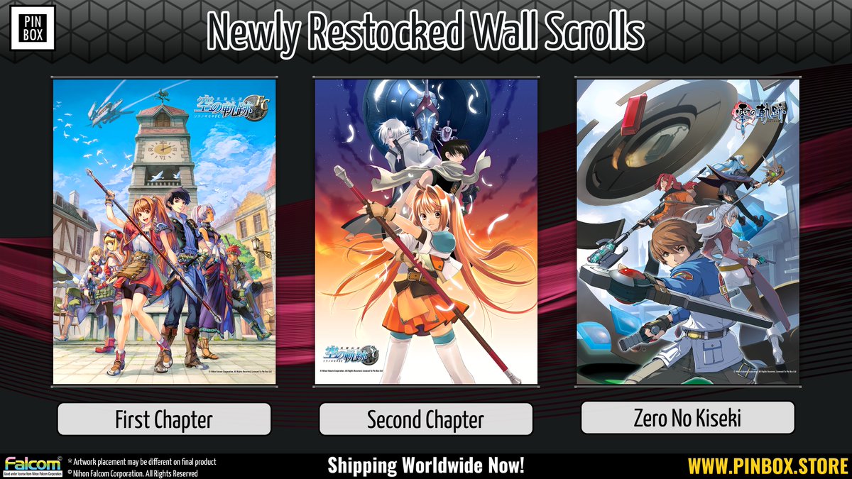 Our Wall Scrolls are back in stock, so grab them while you can; which artwork would you like to see in the future? pinbox.store/collections/wa…