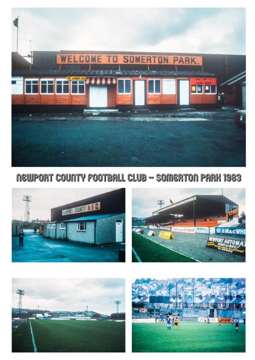 FootieBitz's tweet photo. Remembering Somerton Park @NewportCounty 
Photos: @Fabphotographic 1983 Taken from LOST - Football in the 1980s: A unique photographic record of the stadiums, terraces, players and fans that defined a footballing era https://t.co/YeDlk2AC60 https://t.co/17yntwAFXi