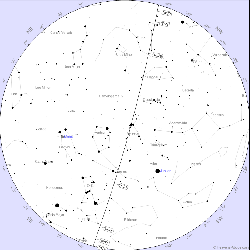 esaoperations's tweet photo. There is a good (and likely final) chance to see ERS-2 from central Europe at around 18:30 CET this evening.

Exactly where and when the satellite will be visible depends on your location and cloud cover. Use the links below to plan your observations.

#ERS2reentry https://t.co/umofDzgn5J
