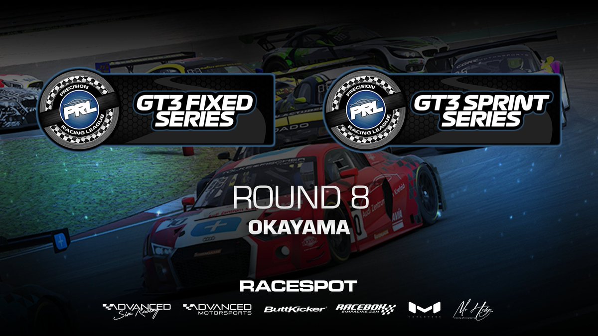 🇯🇵🏁 Tonight, we're off to Japan! Our GT3 drivers are gearing up to tackle the newly redesigned Okayama circuit! Join us live at 8:30 PM on <a href="/RaceSpotTV/">RaceSpot TV</a>!

youtube.com/@RaceSpotTV

Our partners <a href="/AdvSimRacing/">Advanced SimRacing</a> <a href="/racebox_sim/">RaceBox SimRacing 🏁</a> <a href="/TheButtKicker/">The ButtKicker</a> <a href="/Moradness/">Moradness</a> <a href="/Mr_H_Photos/">MrHedge iRacing Photography</a> Advanced Motorsports