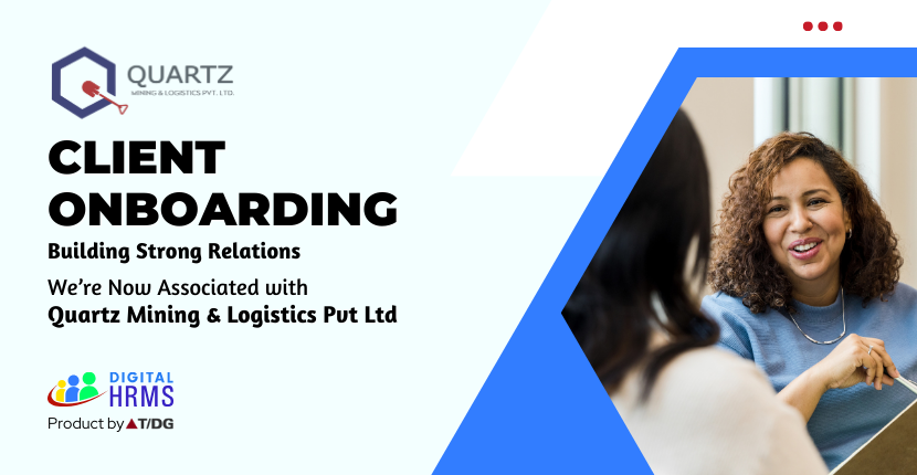 DigitalHRMS's tweet photo. We are excited to announce that Quartz Mining & Logistics Pvt Ltd is now associated with Digital HRMS. Discover more about Digital HRMS at https://t.co/CfdpMiFNK8
#ClientOnboarding #ClientShowcase #NewClient #Clients #HRTech #HRSoftware #HR #HRMS #DigitalHRMS #HRPlatform https://t.co/jhvNLoZzBQ