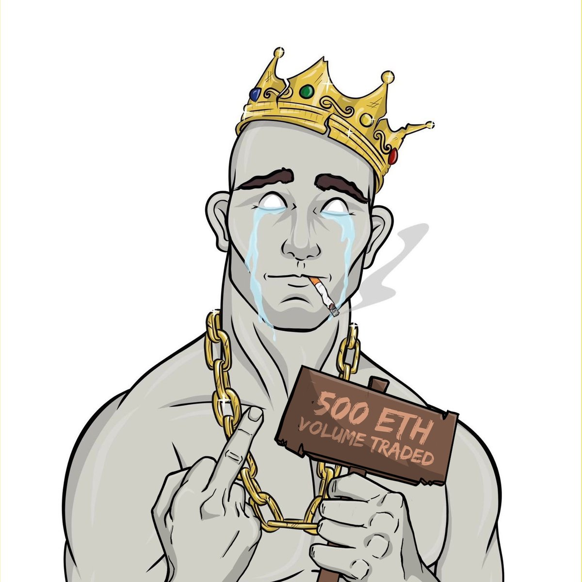 GM BISHES! We passed 500 eth in vol.. wtf. <a href="/saintsoflaNFT/">SAINTS of L.A.</a> 4 life!! #FCKOFF