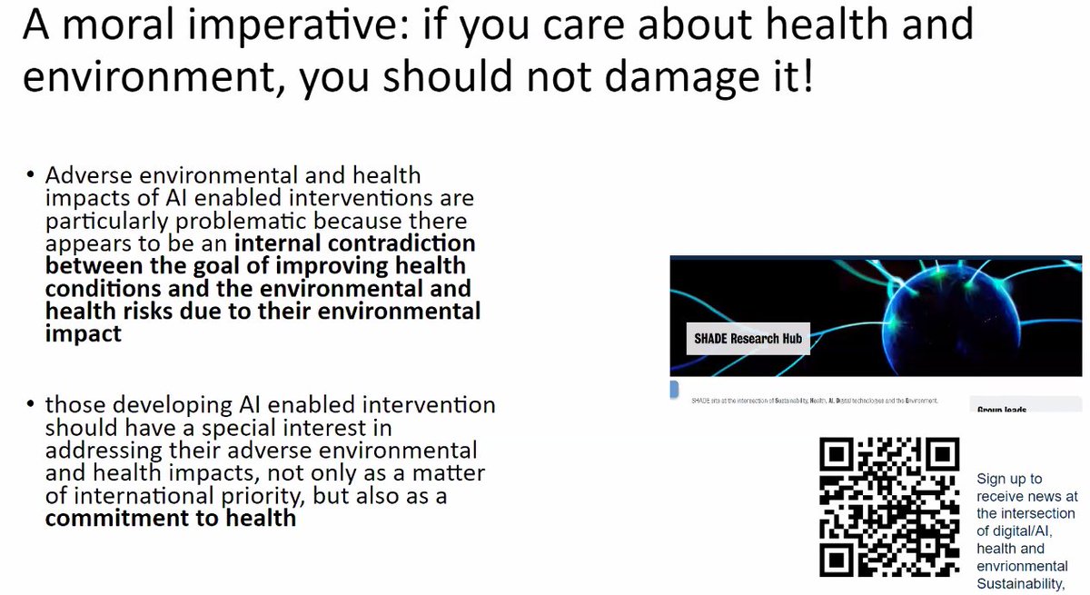 bernadee_koh's tweet photo. @fedelucivero of @UniofOxford and @Ethox_Centre, sharing with @info_TGHN community an opporturnity to explore the intersectionality of #ArtificialIntelligence #healthcare and #sustainability

#datascience #aiinhealthcare https://t.co/pMODR3op9h