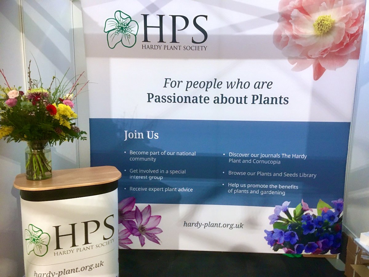 The HPS has a stand at the Garden Press Event today at the Business Design Centre London. Come along to meet our HPS Chair Pamela, Publicity Postholder Ann, HPS Trustee Saul and Shows and Events Postholder Helen.