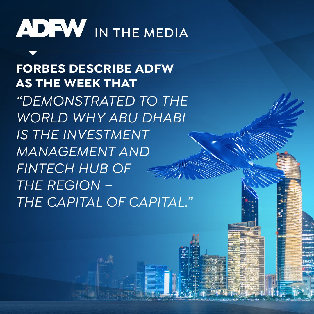 Forbes featured ADFW as a pivotal event that positioned Abu Dhabi as the MENA region's investment management and fintech hub. The article highlighted ADFW's role in boosting Abu Dhabi’s reputation as a global financial and fintech oasis. 🔗bit.ly/49gjgRg #ADFW…