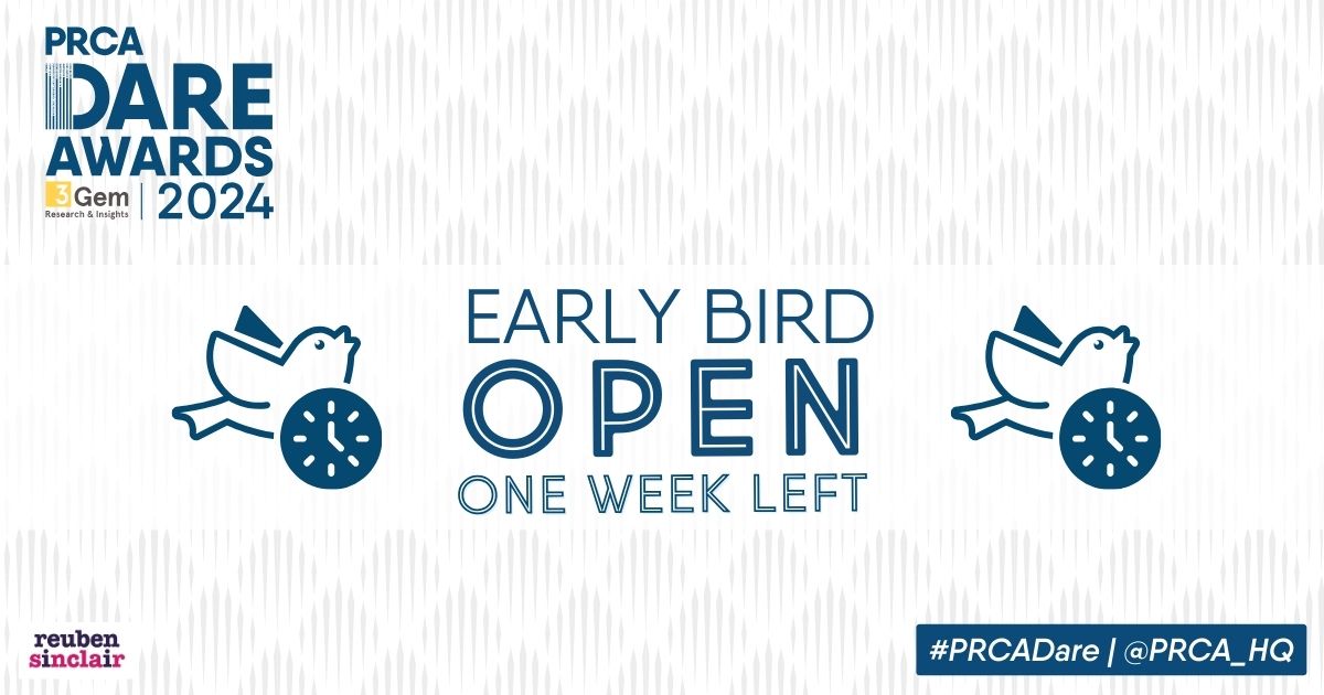 Go on , I DARE you ! 
Get those entries in early for @PRCA_SW #PRCADARE SW awards 2024 
More info➡️tinyurl.com/563vth66