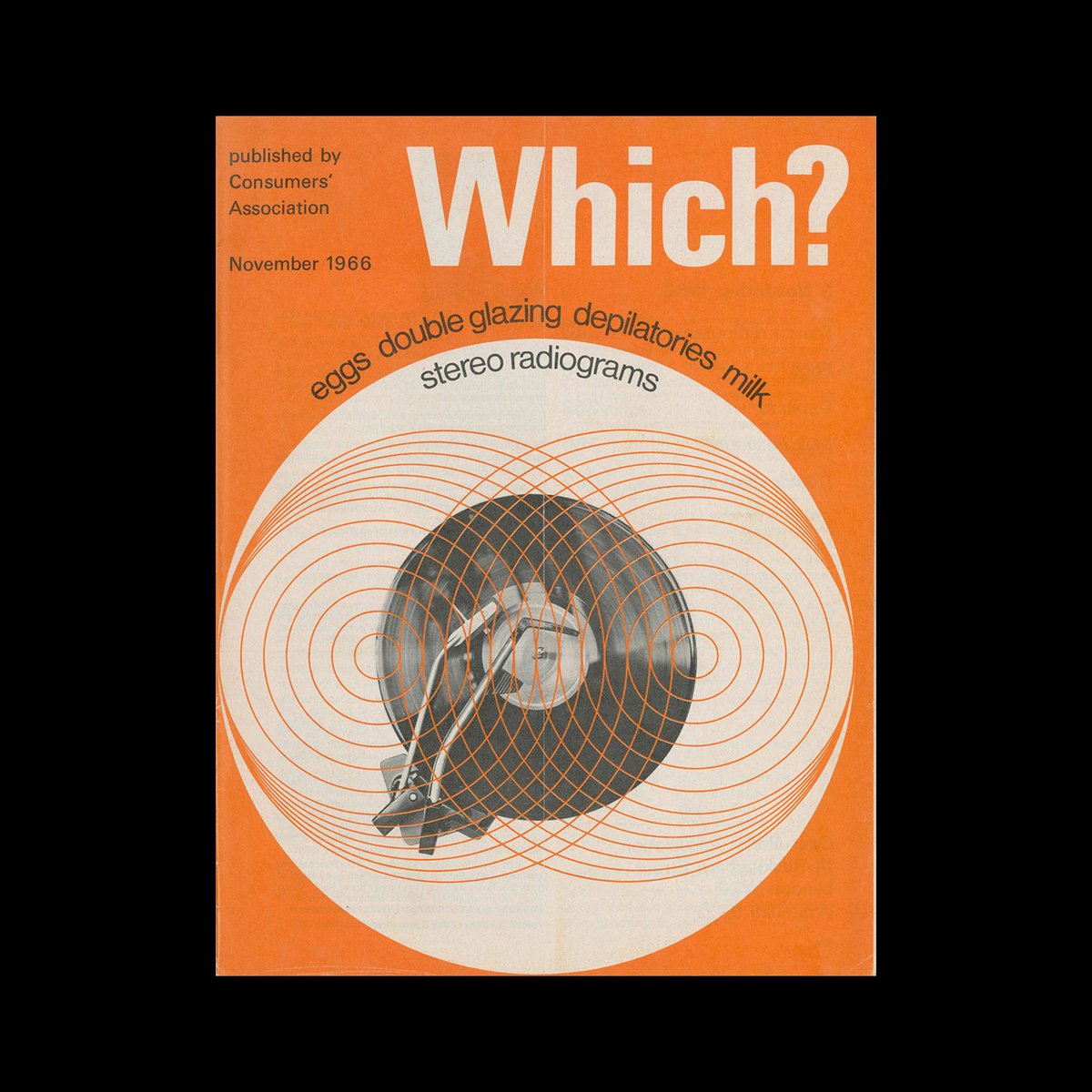 The 1966 issues of Which? had some fantastic covers. The interplay of photography and typography on these is always a source of inspiration. #britishdesign #graphicdesign