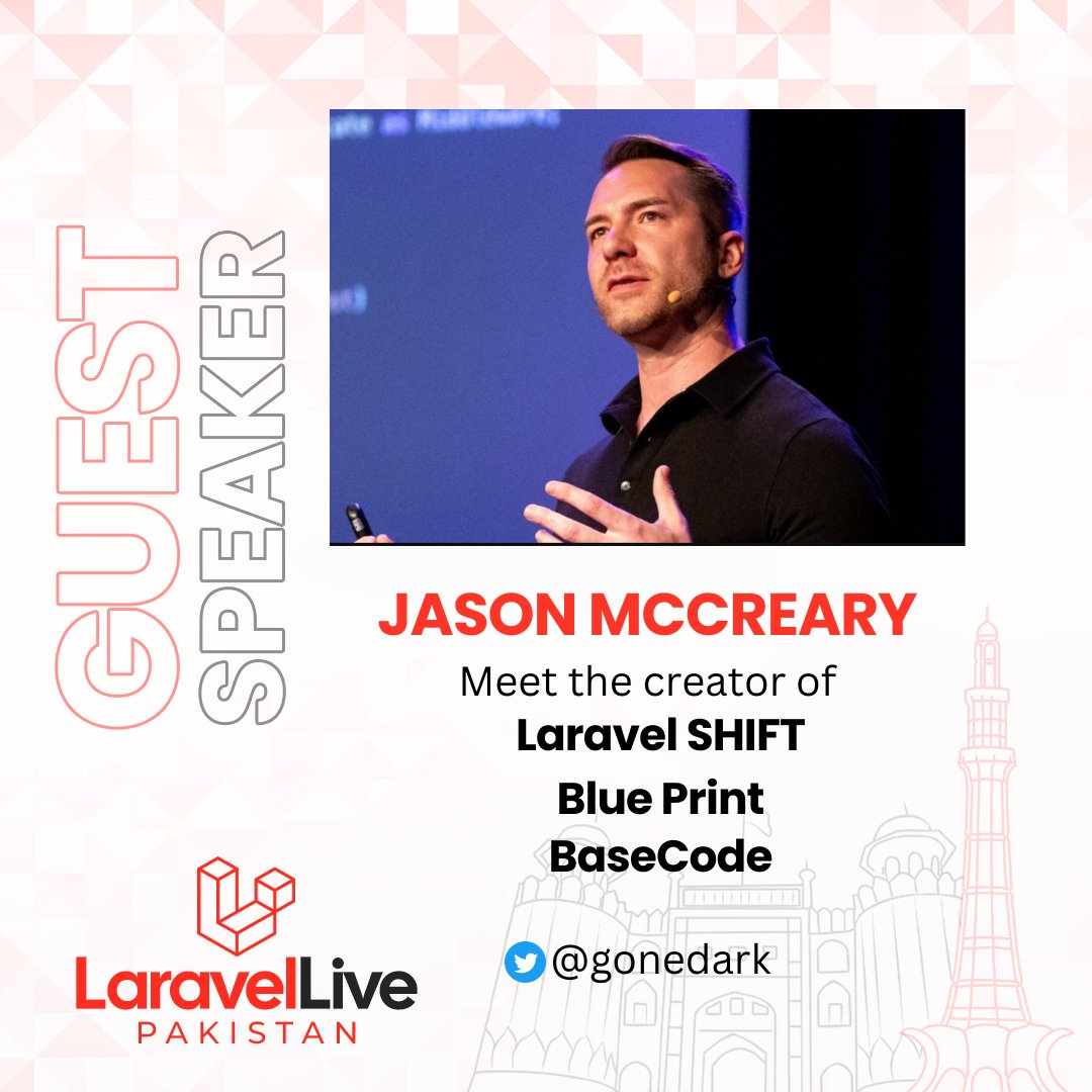 fakharkhan's tweet image. Excited for Laravel Live Pakistan? 🇵🇰 So are we! Join us for an unforgettable session with @gonedark , a.k.a. JMac, the genius behind @laravelshift, the author of BaseCode, and the voice of Getting Git. 🎤💡
laravel-news.com/event/laravel-…
#LarvelLivePK #LaravelLive #Laravel