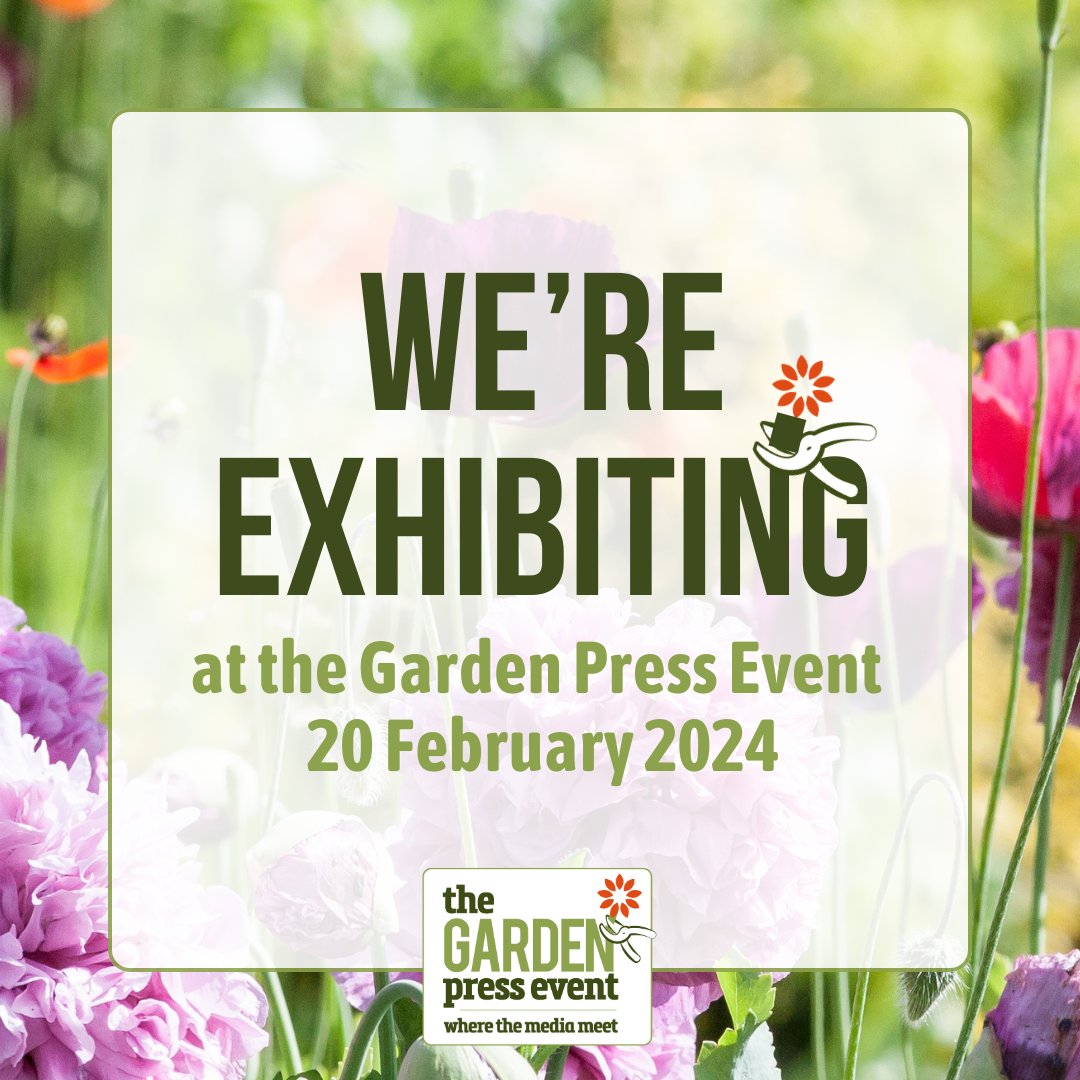 #GardenPressEvent #gpe Come along and see us on our stand.