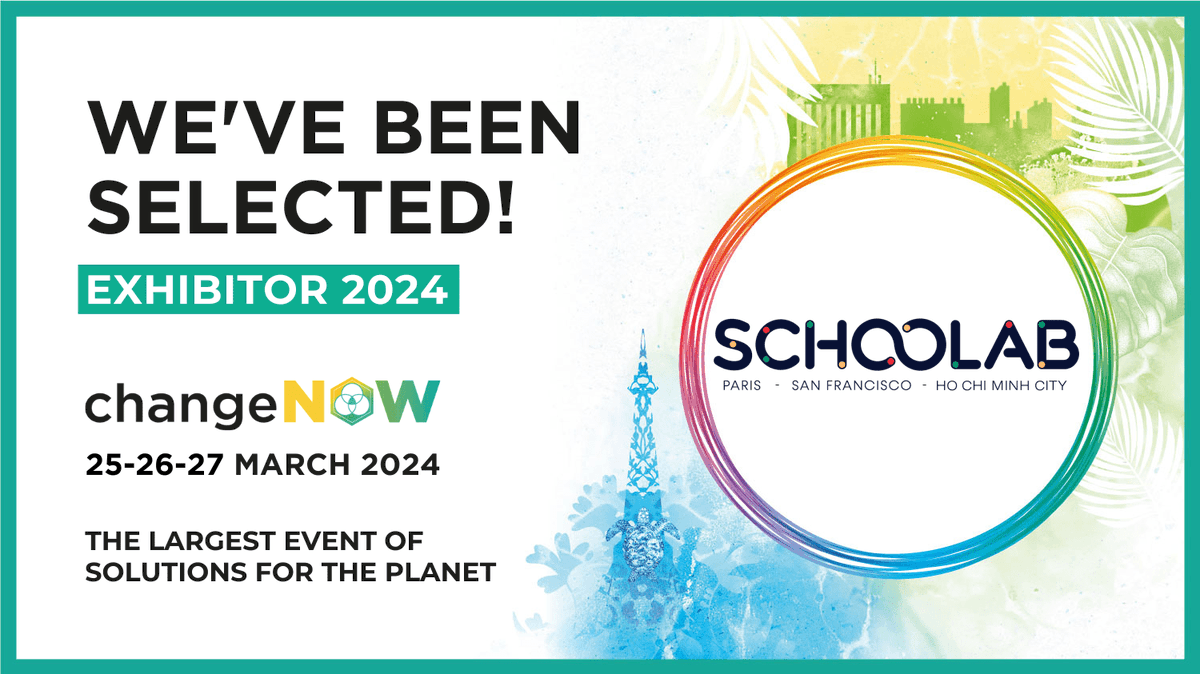 Schoolab est très fier d'être sélectionné pour #ChangeNOW2024, le plus grand événement de solutions pour la planète ! 🚀 Rejoignez-nous au Grand Palais Éphémère à Paris du 25 au 27 mars dans la zone Accelerate.
👉 Inscrivez-vous ici :
changenow.world/ticketing-2024…