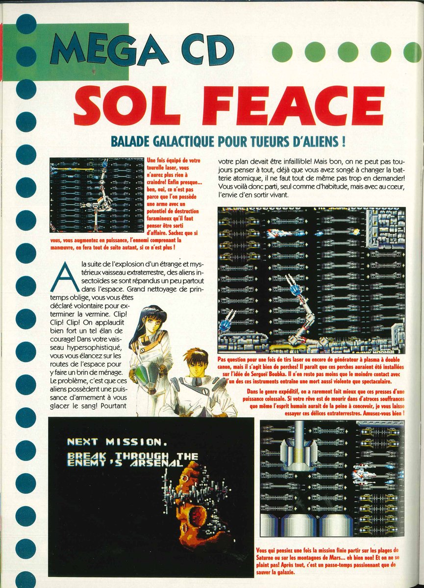 AllmightoFranky's tweet photo. Encore du test #MegaCD avec le très bon #SolFeace qui possédait une OST magnifique, et #EarnestAvans préquelle de #Elviento!! 4/5 https://t.co/E45Hq8vjH5