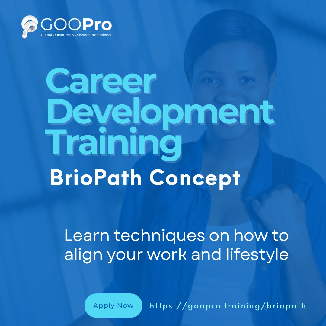 gooprotraining's tweet photo. Unlock new career heights with BrioPath Career Development Training. 🌟 Sign up now and embark on a journey of professional growth! https://t.co/LjXlu9czH9 #CareerDevelopment #BrioPathTraining https://t.co/B9nfXLqYS6