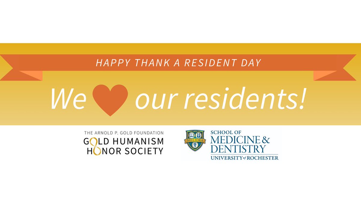 We❤️our residents and offer up a big 'THANK YOU' to all of them today and every day for their hard work, excellence and for being awesome people! @URMCSurgery @urvascularsurg @URMCSHORE @URKesslerTrauma @SurgeryUr @URochester_SMD @GoldFdtn