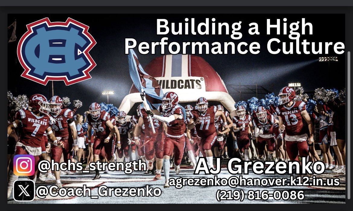 Coach_Grezenko's tweet photo. Busy next couple of weeks! I’m
Humbled &amp; honored to get the opportunity to share a little bit about what we do to help build our @hcsc219 students &amp; @HCHSWildcats student-athletes in “The Lab!” @NHSSCA_IN @PlaybookClinics @bridges2121 #ResearchBasedTraining https://t.co/dWH1w4R5UG