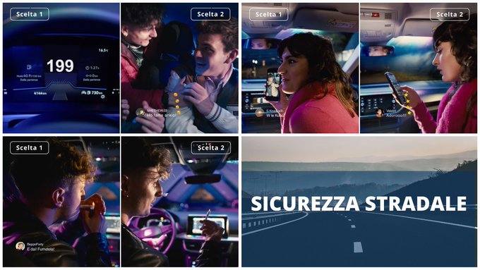 “Fai l’unica scelta possibile”, è il titolo della campagna sulla sicurezza stradale