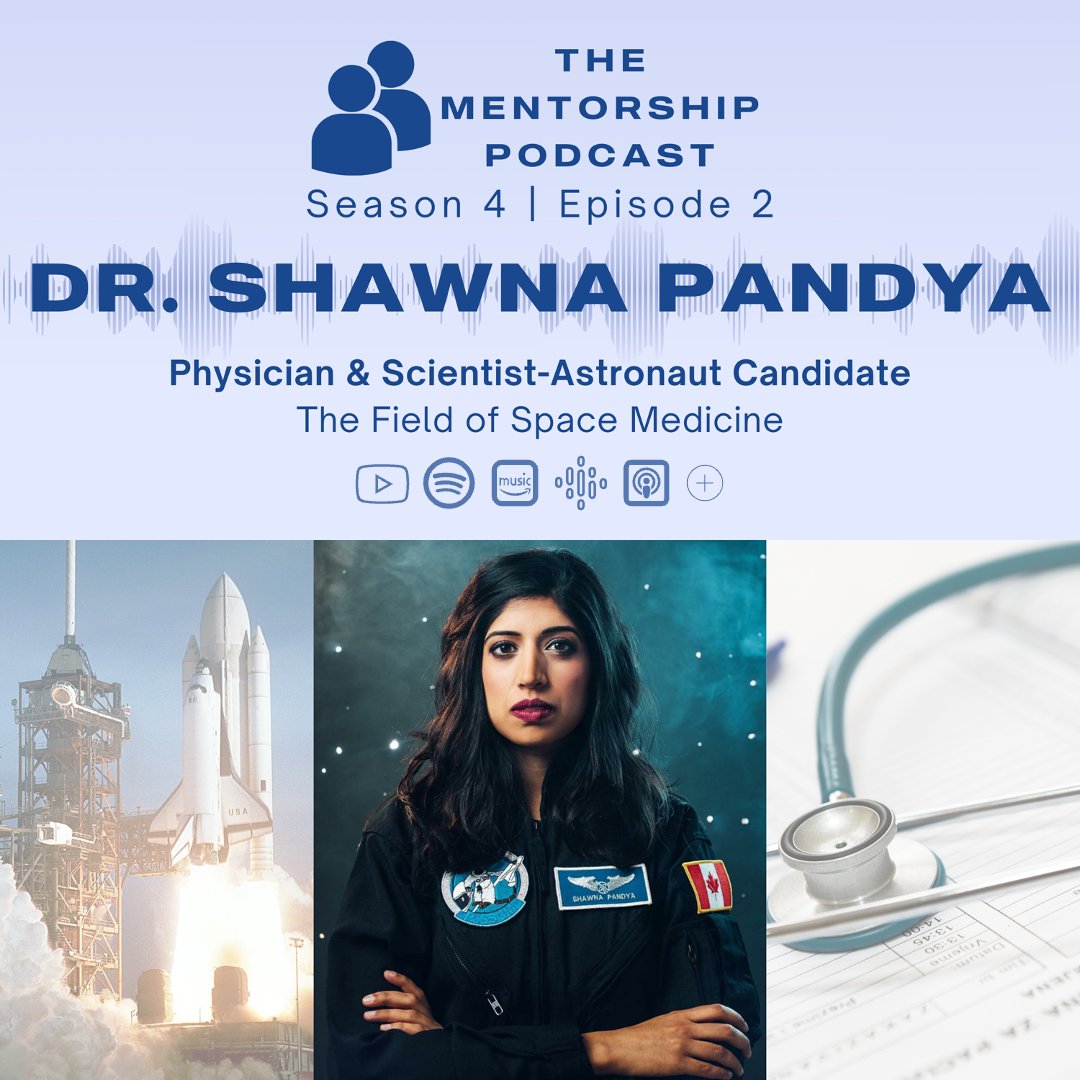 Ment Projects (@mentprojects) on Twitter photo This week, we are joined by <a href="/shawnapandya/">Dr. Shawna Pandya</a>, an alum from <a href="/UAlberta/">University of Alberta</a> and <a href="/ISUnet/">Space University</a> who is now a physician & scientist-astronaut candidate. Tune in to learn about the field of space medicine & Dr. Shawna Pandya's career!👩🚀
Stream on all platforms: linktr.ee/mentprojects
#womeninSTEM This week, we are joined by <a href="/shawnapandya/">Dr. Shawna Pandya</a>, an alum from <a href="/UAlberta/">University of Alberta</a> and <a href="/ISUnet/">Space University</a> who is now a physician & scientist-astronaut candidate. Tune in to learn about the field of space medicine & Dr. Shawna Pandya's career!👩🚀
Stream on all platforms: linktr.ee/mentprojects
#womeninSTEM