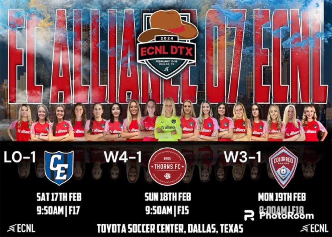 FC Alliance 07G ECNL (@fca07g) on Twitter photo Ended #ECNLDTX with 2 wins and 1 loss!! Thank you to all the coaches that came out and watched!! Looking forward to play a league game next weekend against <a href="/TSCECNL/">Tennessee Soccer Club ECNL</a> !!
<a href="/FCAlliance1/">FC Alliance</a> <a href="/ECNLgirls/">ECNL Girls</a> <a href="/ImYouthSoccer/">ECNL/GA/Recruiting/College Soccer</a> <a href="/ImCollegeSoccer/">College Soccer Truth ™</a> Ended #ECNLDTX with 2 wins and 1 loss!! Thank you to all the coaches that came out and watched!! Looking forward to play a league game next weekend against <a href="/TSCECNL/">Tennessee Soccer Club ECNL</a> !!
<a href="/FCAlliance1/">FC Alliance</a> <a href="/ECNLgirls/">ECNL Girls</a> <a href="/ImYouthSoccer/">ECNL/GA/Recruiting/College Soccer</a> <a href="/ImCollegeSoccer/">College Soccer Truth ™</a>