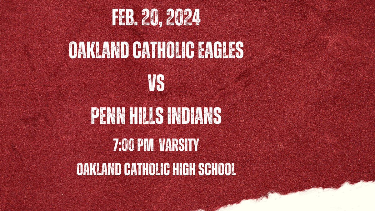 It's GAME DAY, Eagles!  Our 1st stop on the #Path2thePete tonight against <a href="/PennWomens/">🏀Penn Hills Lady Indians Basketball</a> at 7 pm. #DefendtheDonahue  <a href="/OCHS_Pittsburgh/">Oakland Catholic High School</a> <a href="/Athletics_OC/">Oakland Catholic Athletics</a> <a href="/wpial7/">WPIAL</a> <a href="/Big56Conference/">Big 56 Conference</a> <a href="/wpialgbb/">WPIALGBB</a> <a href="/PAcatholic/">PAcatholic</a> #SurviveandAdvance