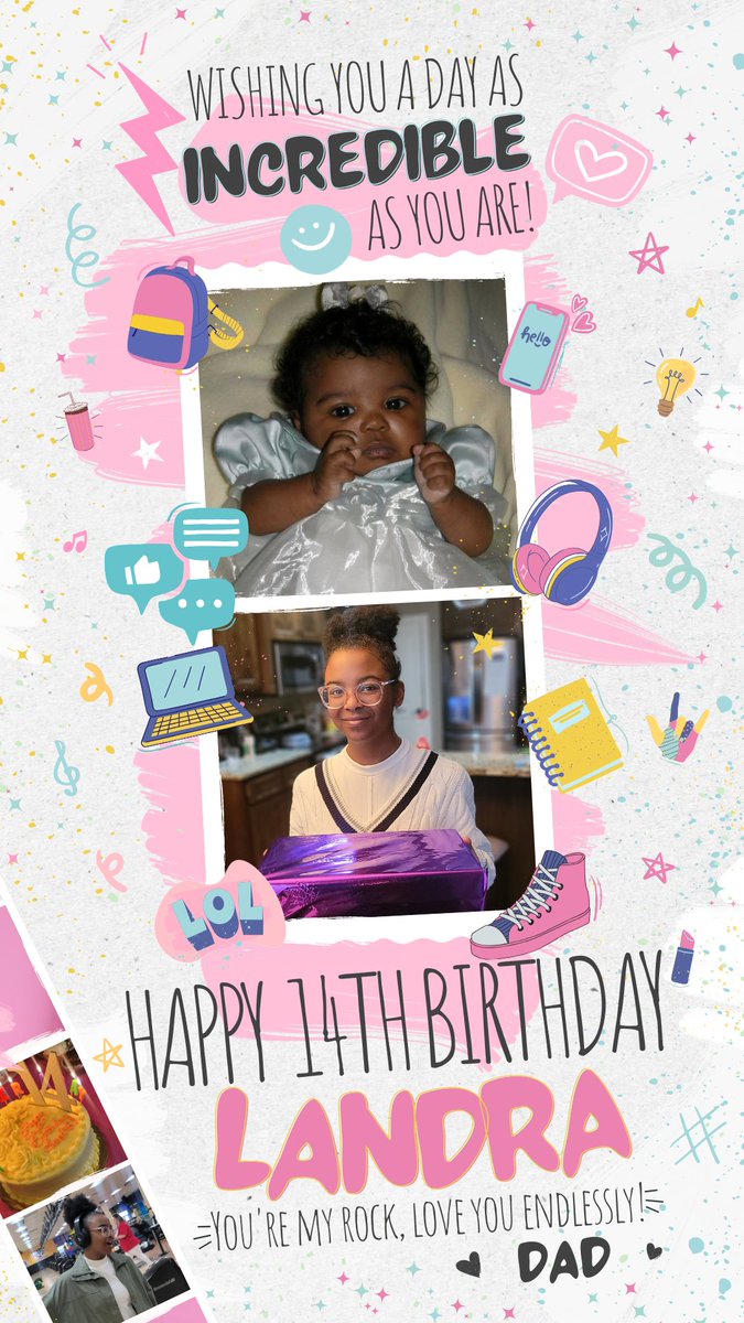 lflow009's tweet image. Happy 14th Birthday to my youngest, my little Princess, Landra.