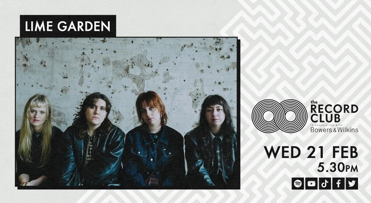 Surprise!✨ Tomorrow on The Record Club, @jjiszatt chats to @limegardenband about their debut album 'One More Thing'. We can't wait... Join us live from 5.30pm and ask a question about the record to win @BowersWilkins headphones: linktr.ee/therecordclub